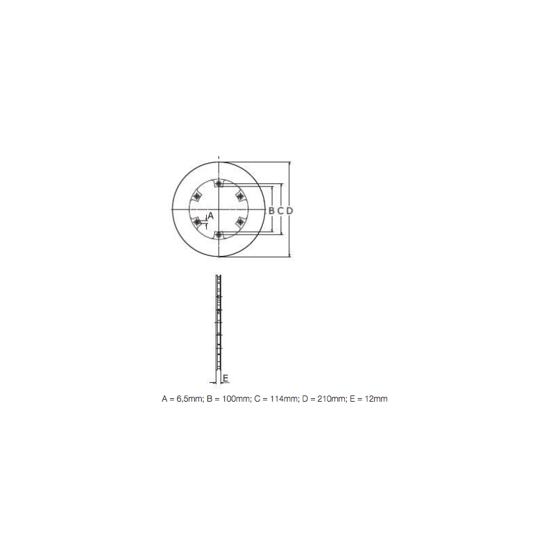 Disque De Frein Perc Et Ventil Mm