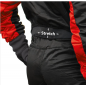 Combinaison de karting Silverstone Noir/Rouge