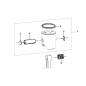 Piston TM R1/R2 segment 0,8mm calotte plate