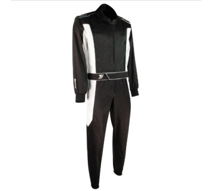 Combinaison de karting loisirs Daytona 2.0- 2 clrs noire-blanche