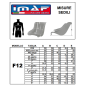 Siège polyester IMAF F12 6° Taille XXXL Bleu